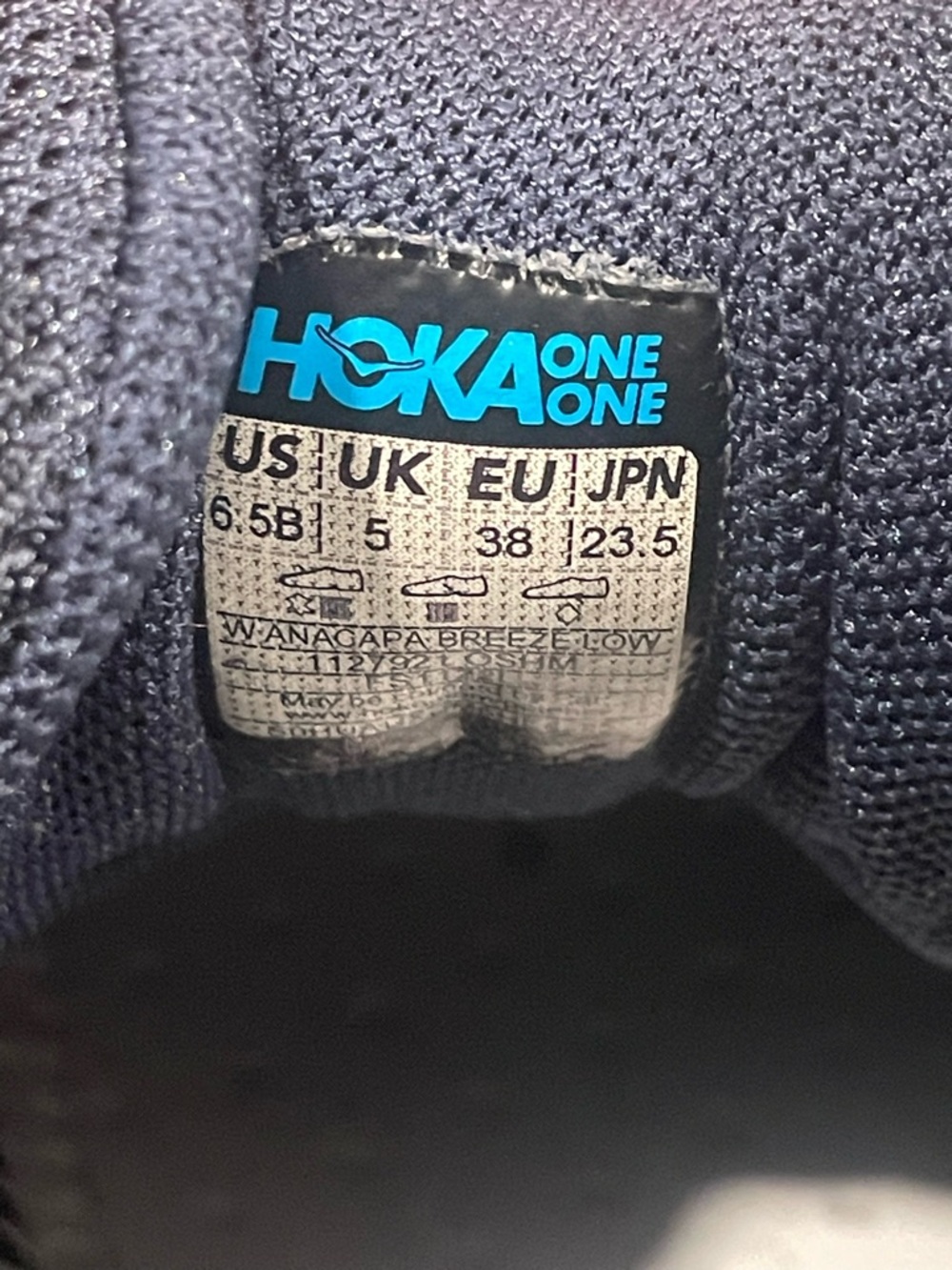 Hoka Anacapa Breeze Low Women's Sz 6.5 NO INSOLES - Picture 8 of 9